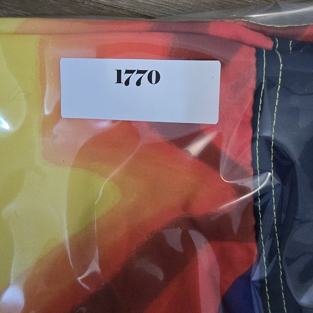 OP Ocean Pacific Shorts Mens 34 Board Swim Shorts Rainbow Tie Dye - Picture 7 of 7